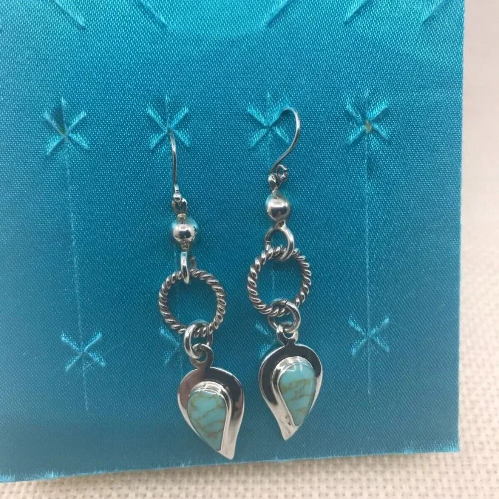 Elegant South West 925 Sterling Silver Earrings by RAFUL CANO MEXICO - Picture 13 of 15